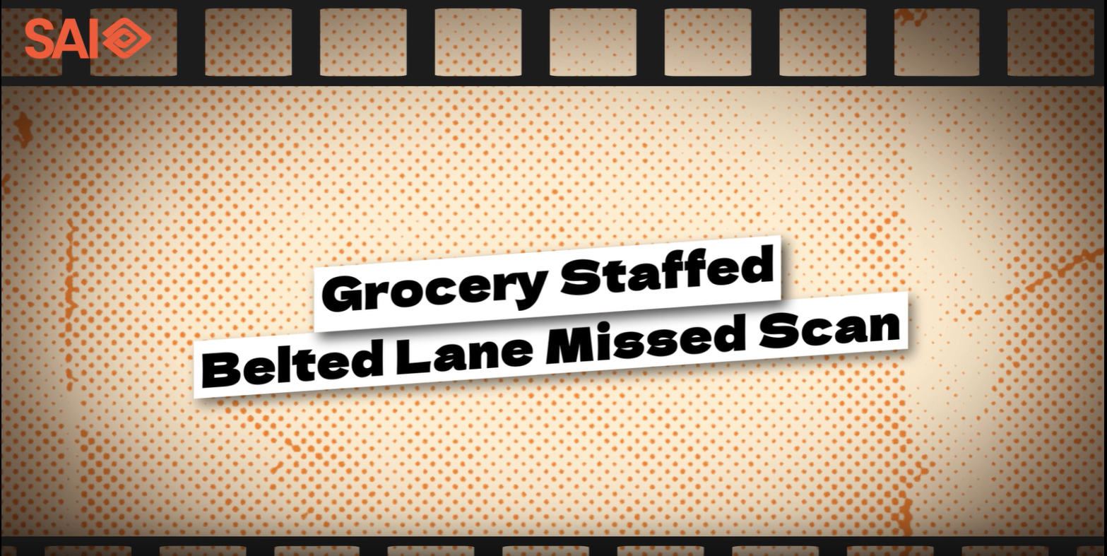 Grocery Staffed Belted Lane Missed Scan